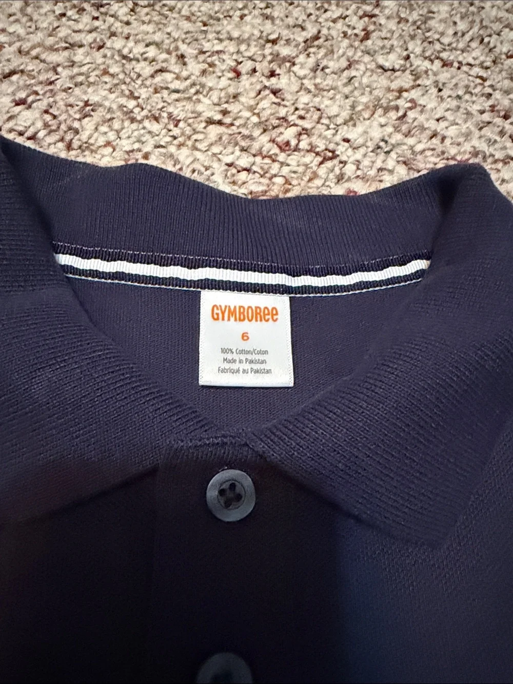 Gymboree Navy Polo Shirt - Classic School Uniform Shirt